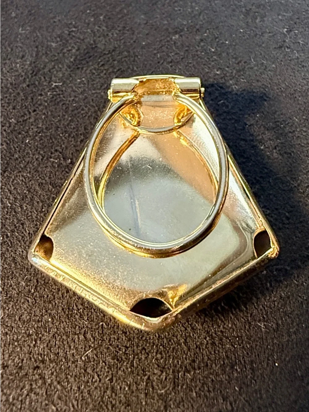 Vintage Gold Tone Geometric Scarf Clip